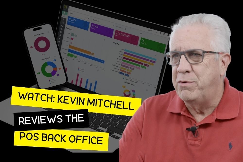 picture of Kevin Mitchell with the MyVenue back office in the background