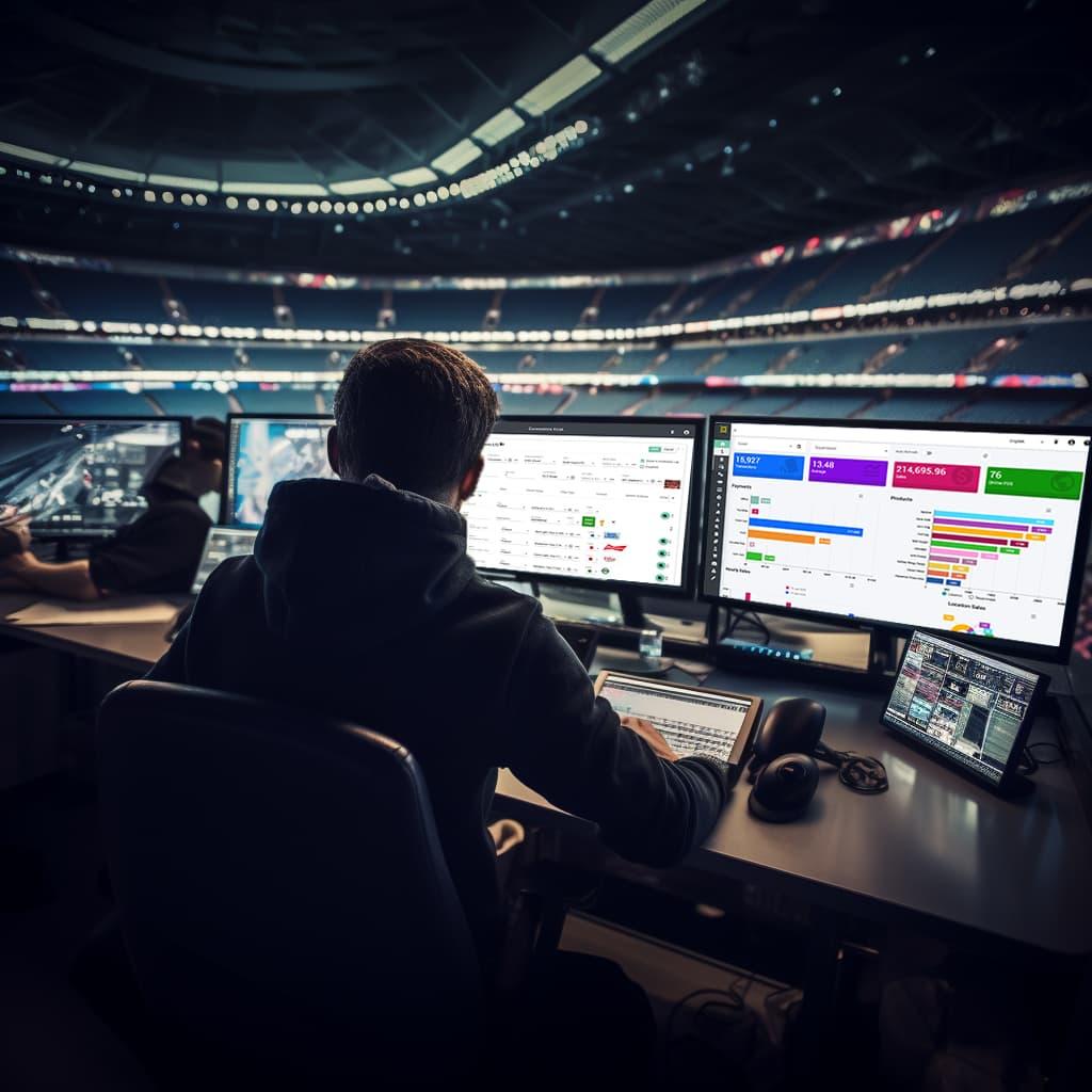 My Venue back office in a venue control center