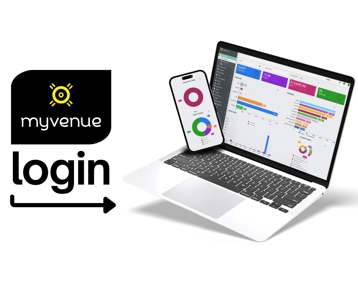 My Venue back office login graphic