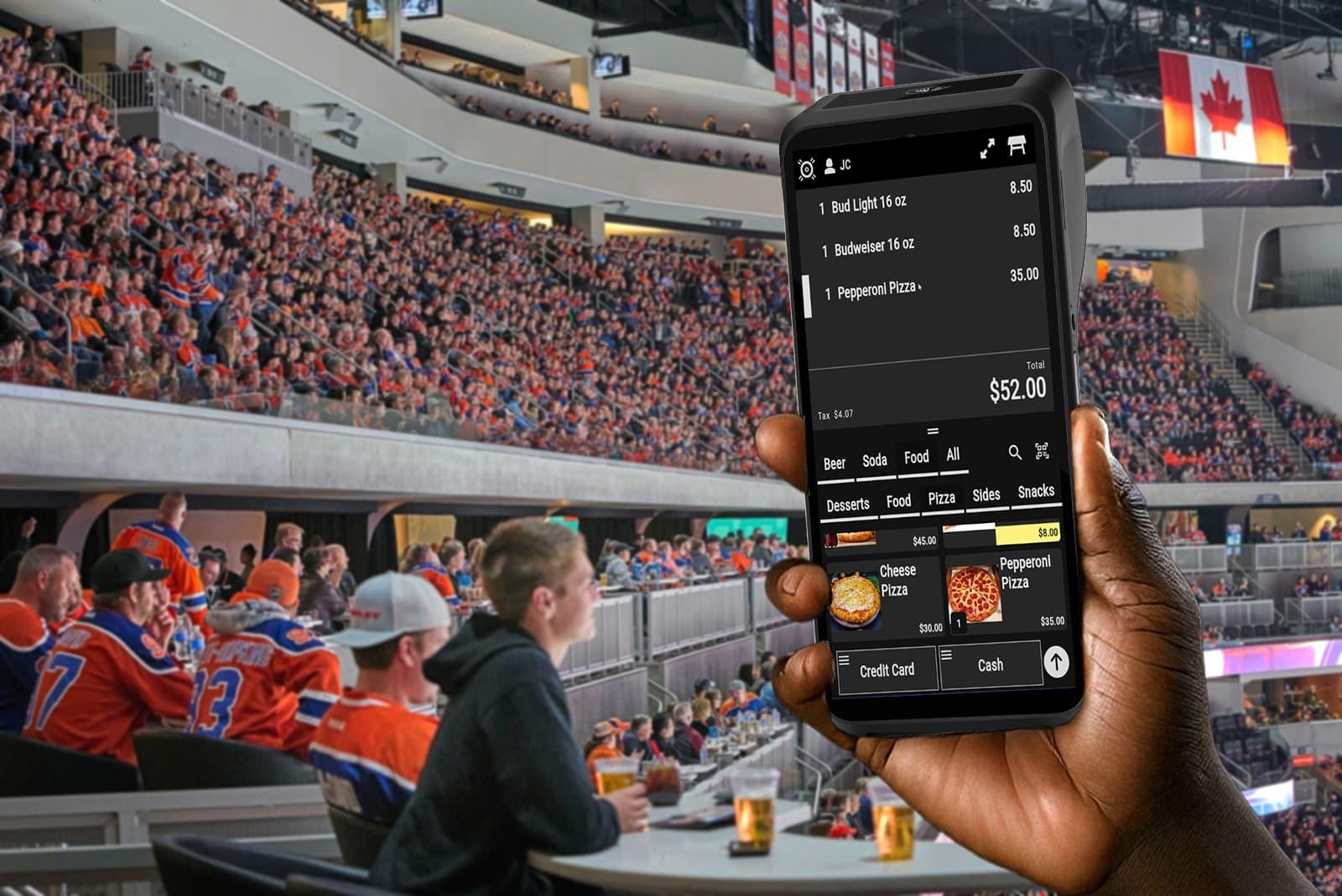 Rogers Place crowd with Castles handheld