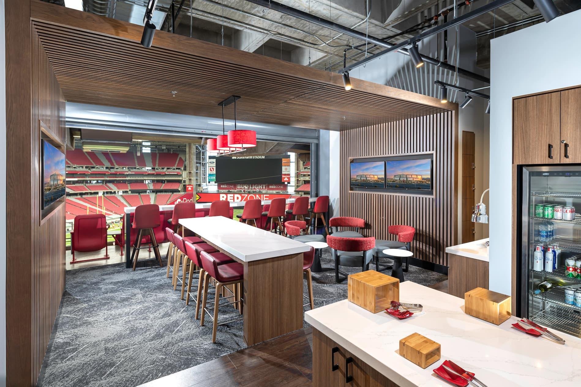 Loft suite at State Farm Stadium