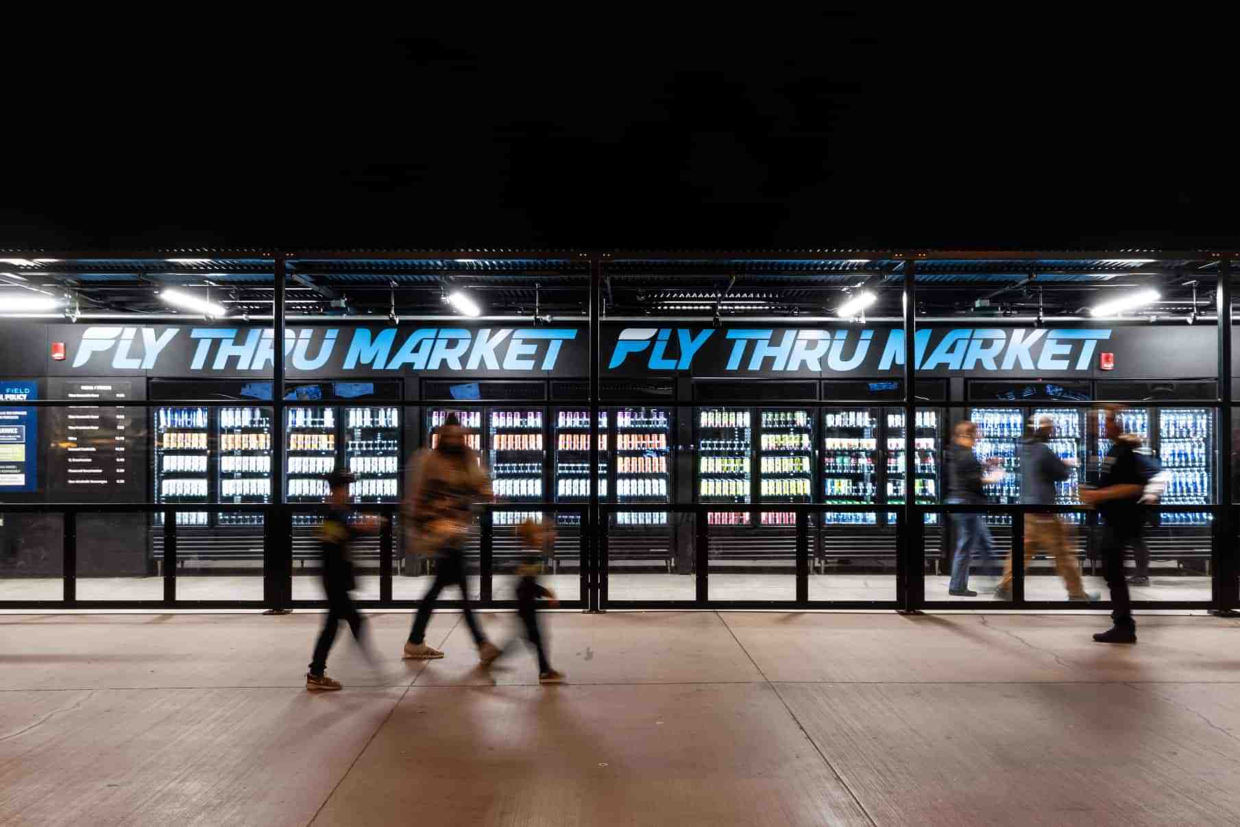 A grab-n-go Amazon Just Walk Out store at Lumen Field