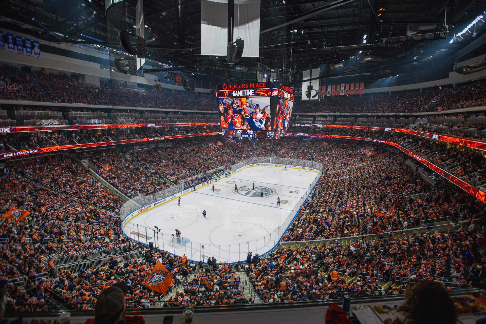 Ice rink at Rogers Place
